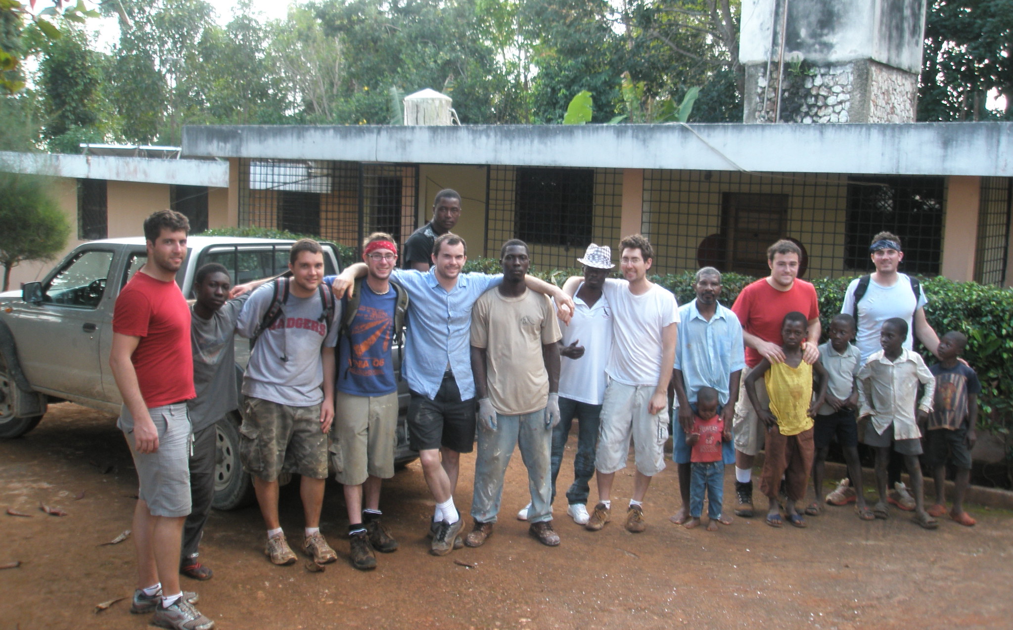 Our group, a couple of days before the earthquake.