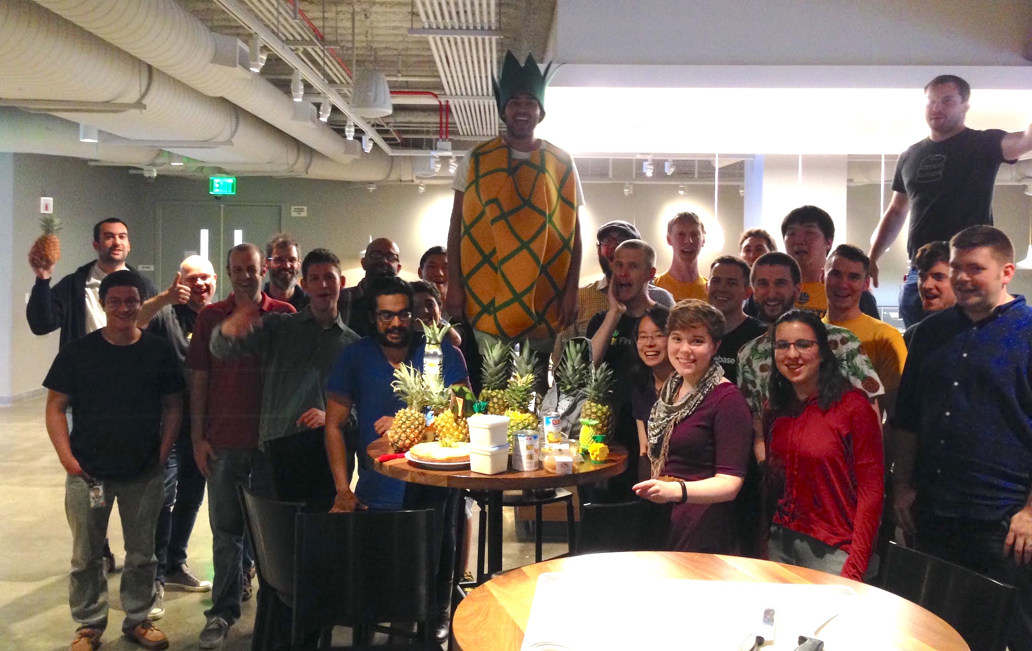 Arjun clearly wins with his full-body pineapple suit.