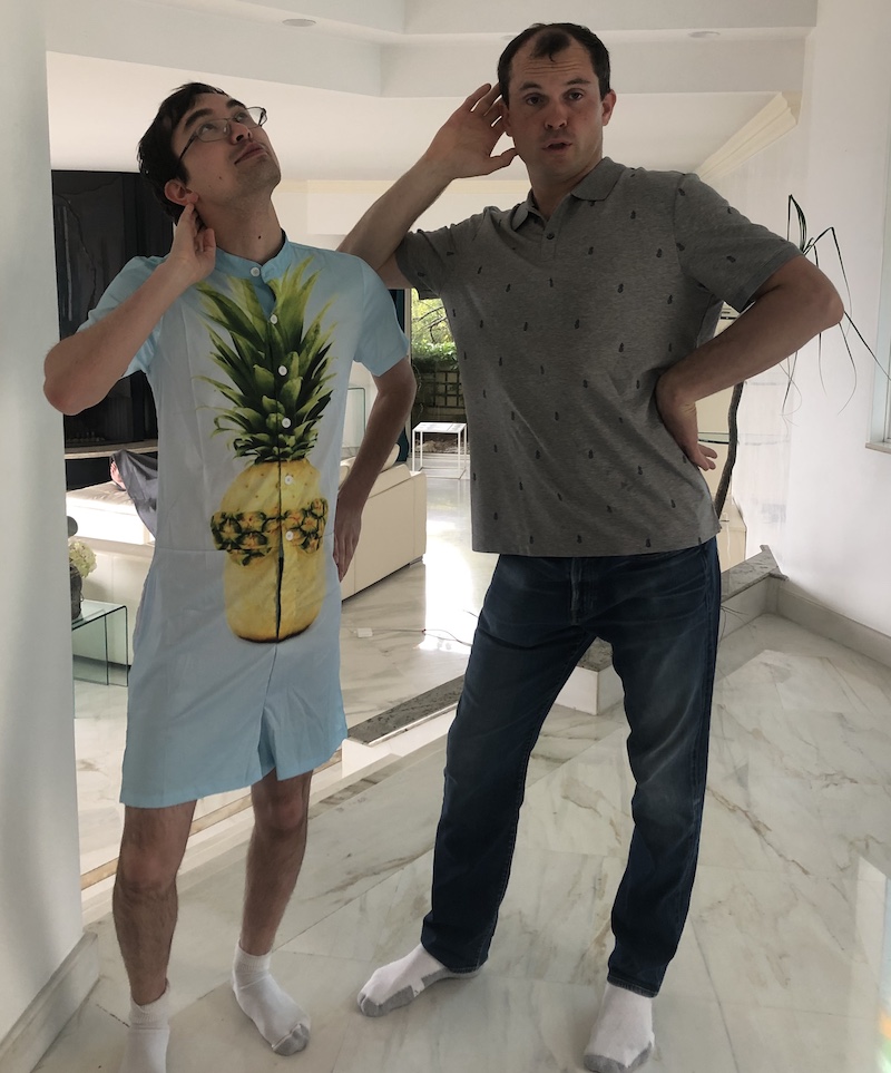 My cousin, the biggest pineapple fan of them all.